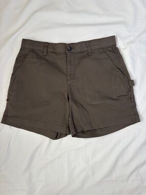 Boston Traders Brown Cargo Shorts Size 10 Roll Cuff Utility Hiking Outdoor EUC
